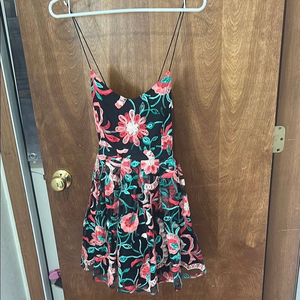 Floral Spaghetti Strap Dress